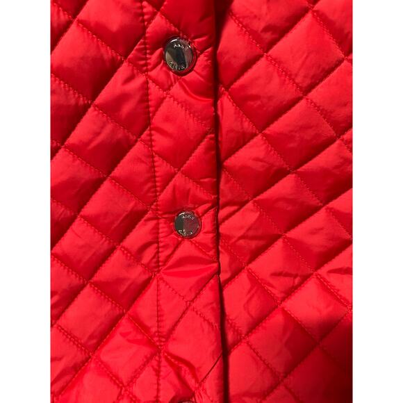 New NWT Ann Klein Women M Medium Red Lightweight Puffer jacket coat - Picture 6 of 10